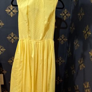 Vintage yellow polka dotted dress
